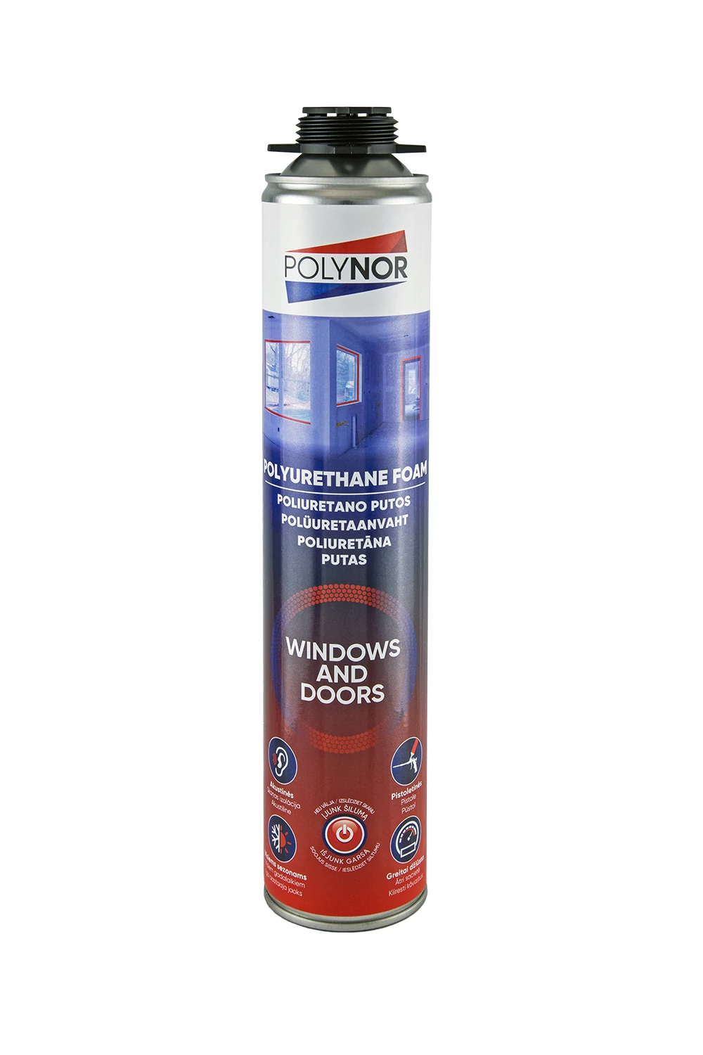 Pisztolyos szerelőhab POLYNOR Windows & Doors